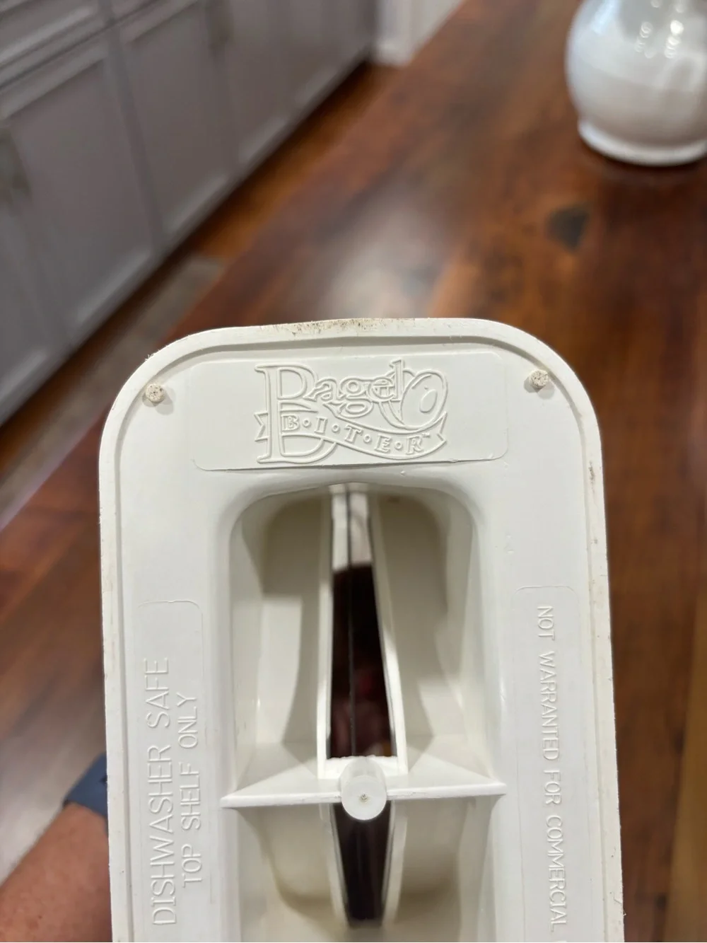 Larien Bagel Biter - The Original Guillotine Bagel Slicer Cutter - Made in USA